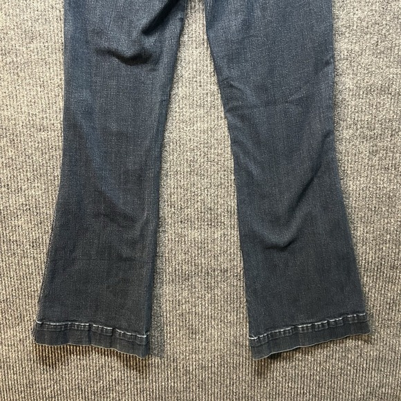 Rock & Roll Cowgirl Trouser Jeans Size 28x34 River Details Dark Wash Boot Cut - Picture 10 of 11